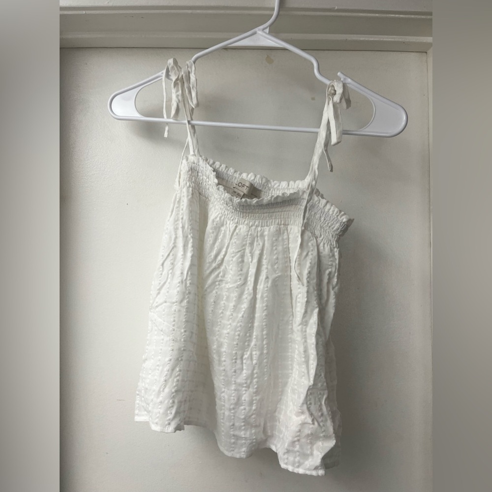 Loft White Tank Top - Picture 2 of 3